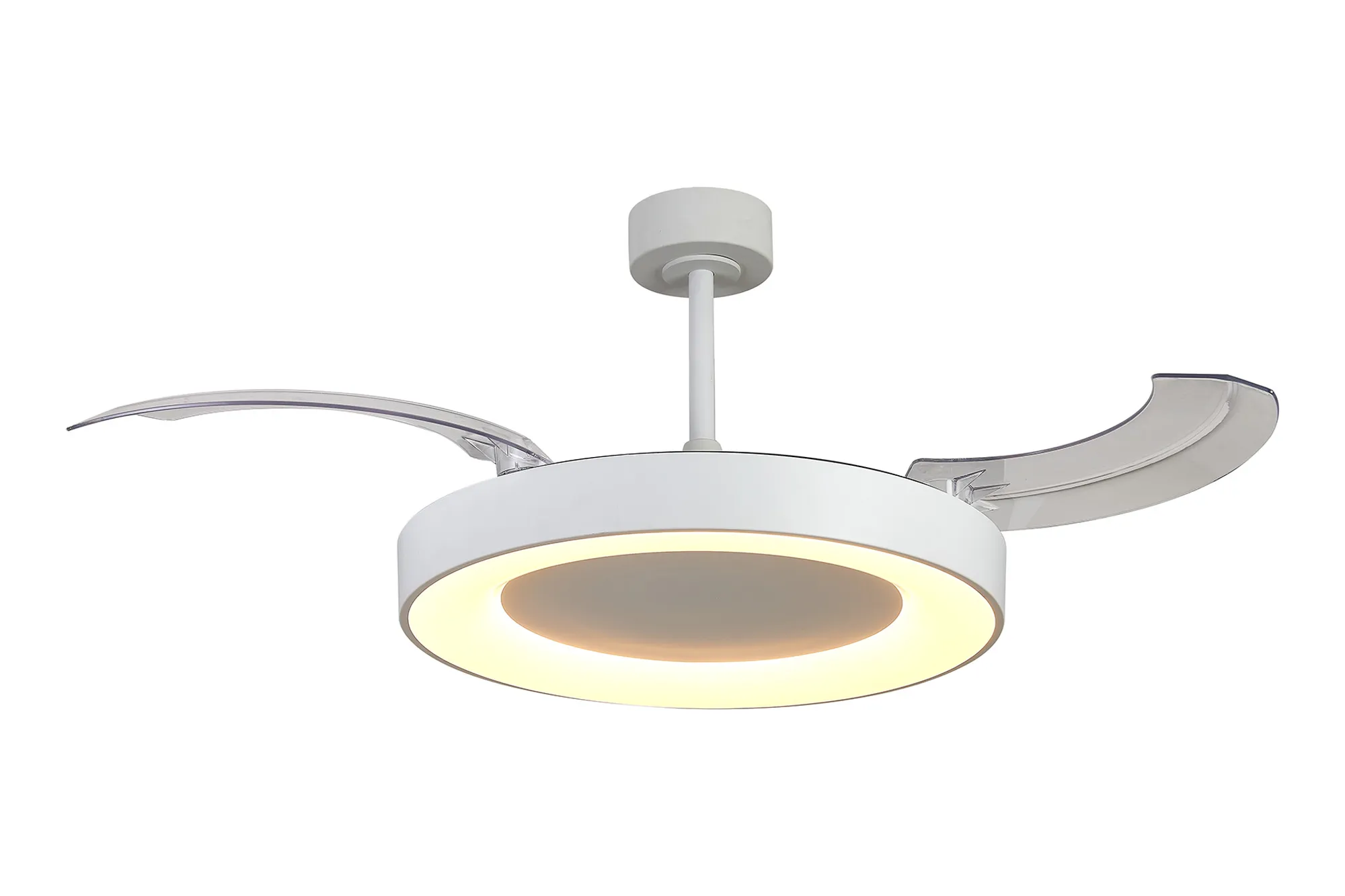 M9057  Niseko Fan L 62cm 40W LED Dimmable Ceiling Light With Built-In 40W DC Fan, 2700-5000K Remote Control, 4400lm, White